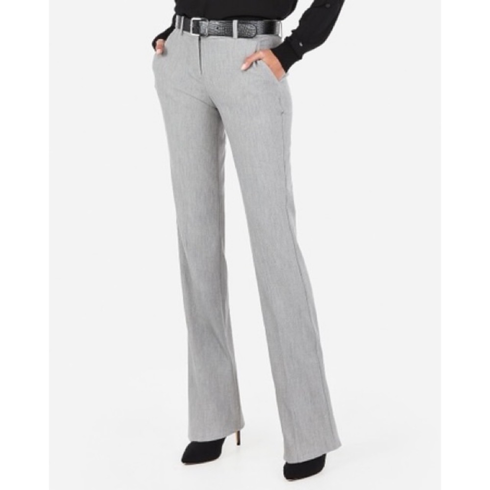 Express Mid Rise Barely Boot Columnist pants